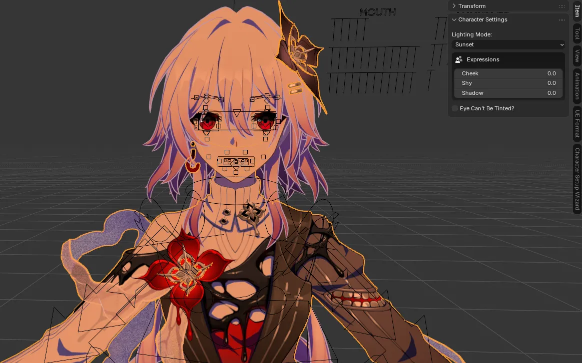 Lighting Mode dropdown in Character Settings for Honkai Star Rail