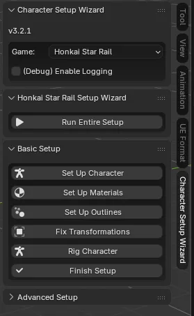 Honkai: Star Rail Setup Wizard N-Panel
