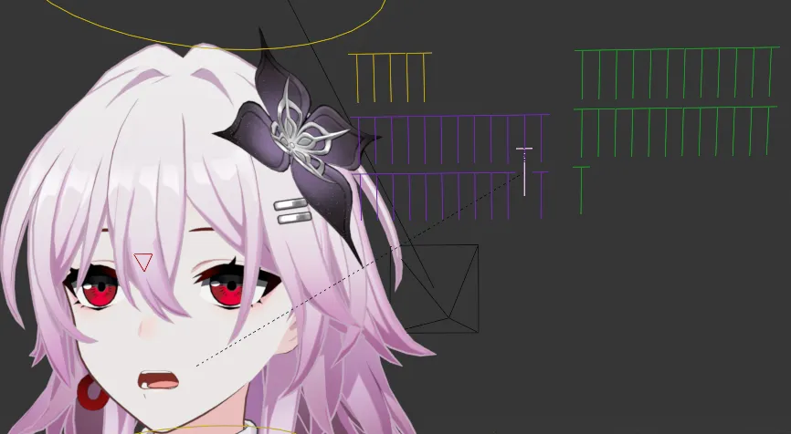 Side sliders for triggering and blending built-in preset shape keys