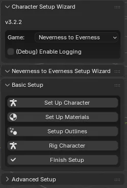 Neverness to Everness Setup Wizard N-Panel