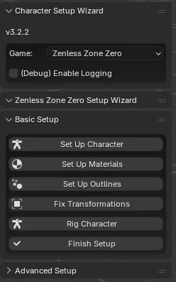 Zenless Zone Zero Setup Wizard N-Panel